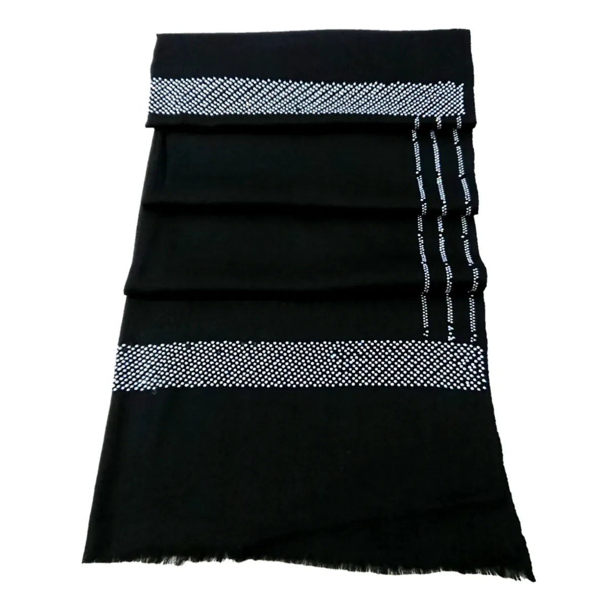 Pashmina Large Stole With Hand Applied Crystals