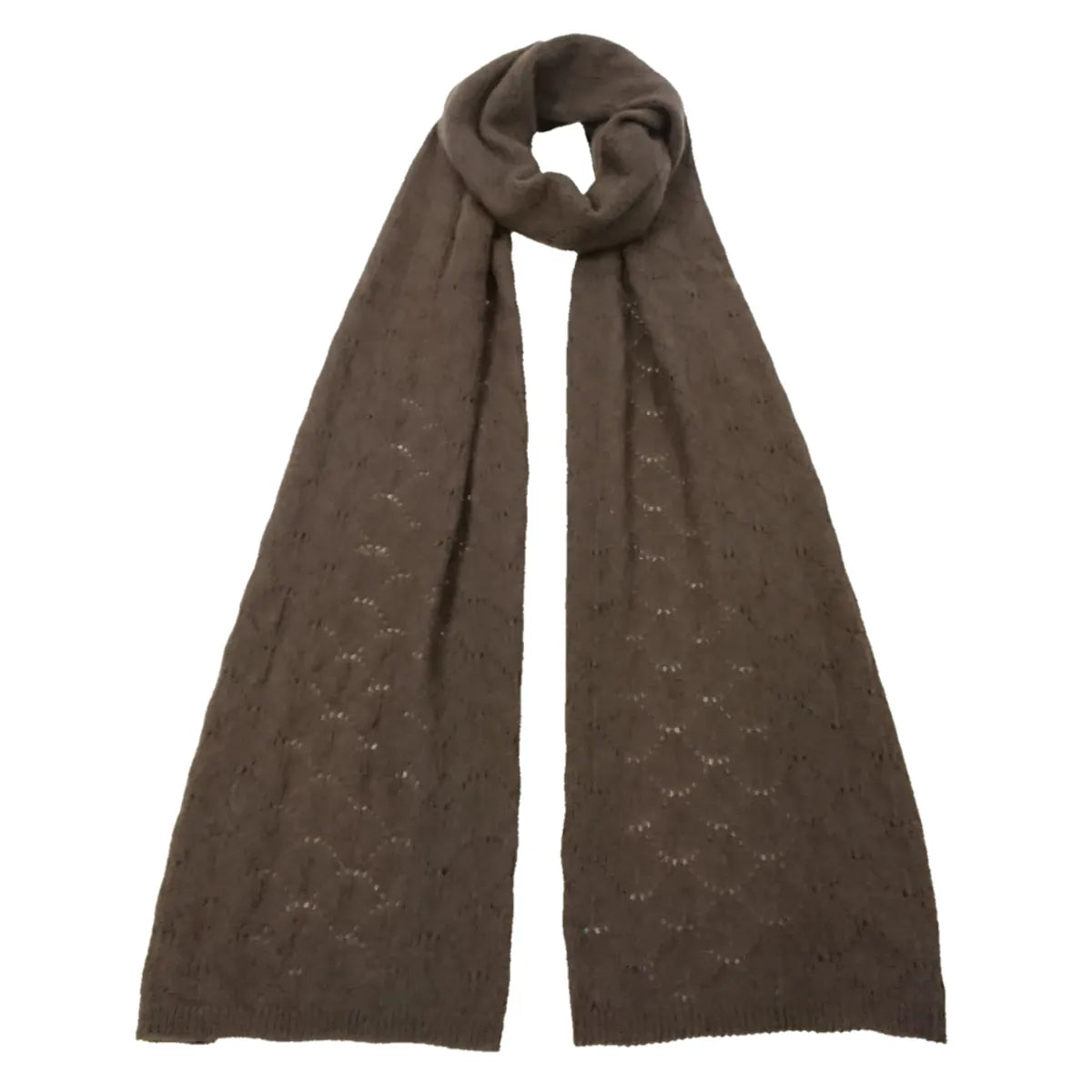 Scottish Cashmere Pointelle Knit Scarf - TCG London