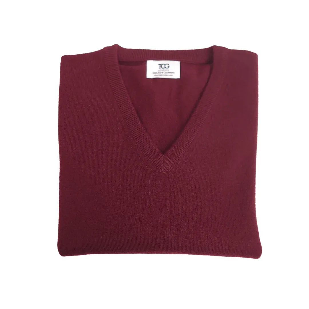 Classic Fit V-Neck Cashmere Jumper