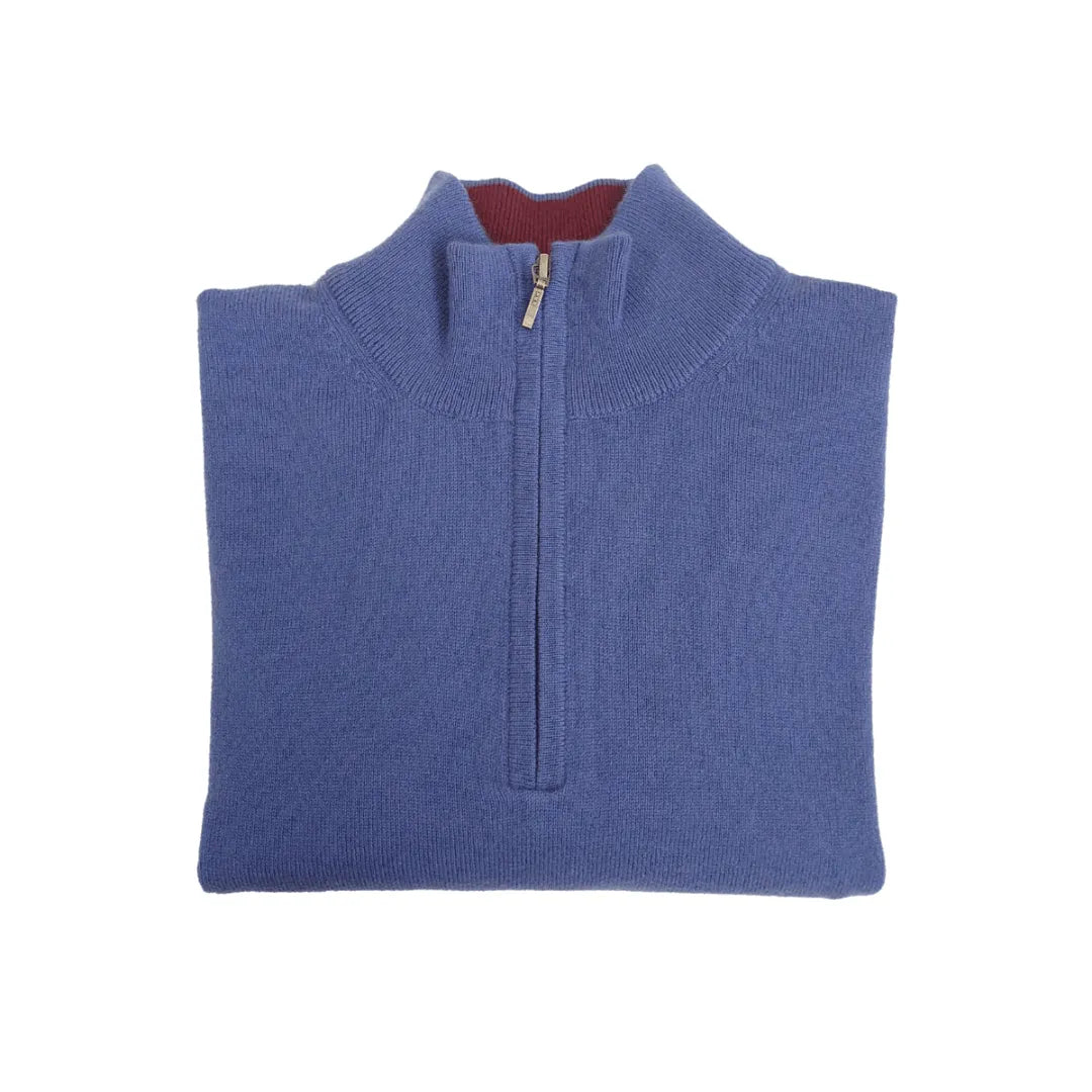 Classic Fit Zip Neck Cashmere Jumper