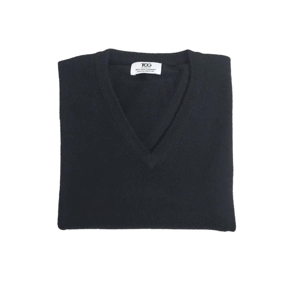 Classic Fit V-Neck Cashmere Jumper