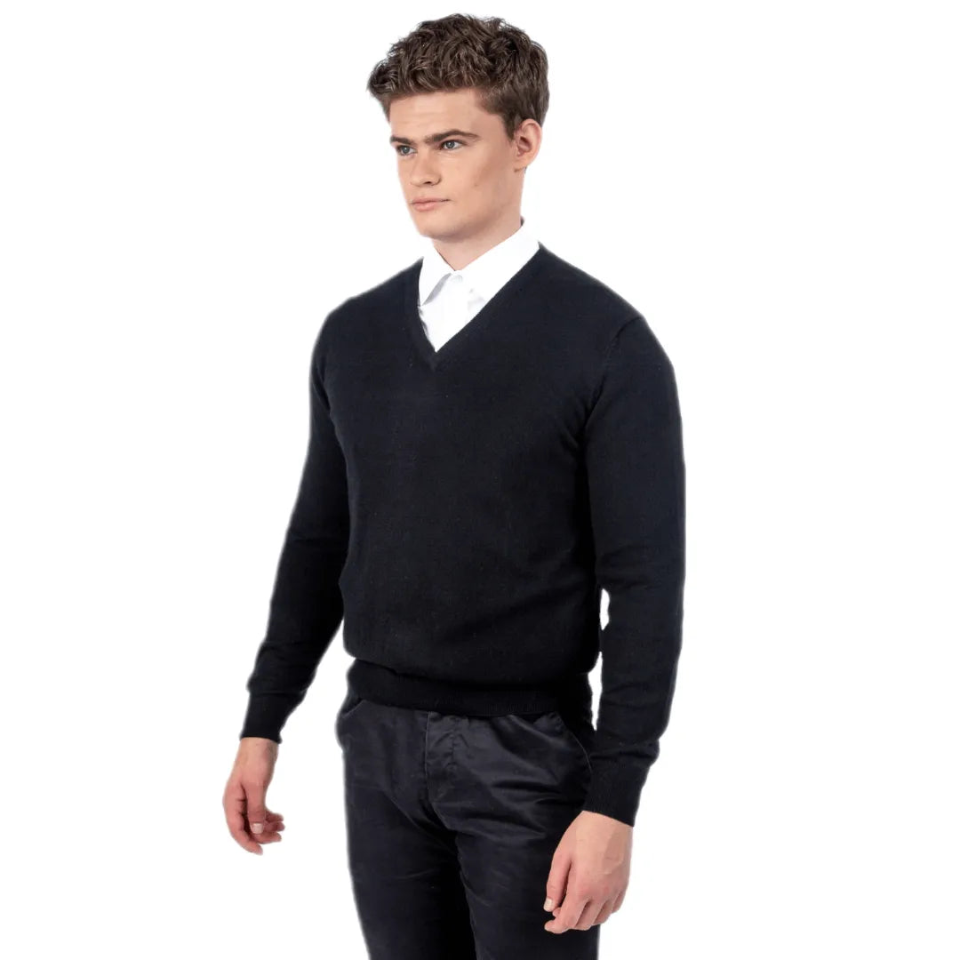 Classic Fit V-Neck Cashmere Jumper