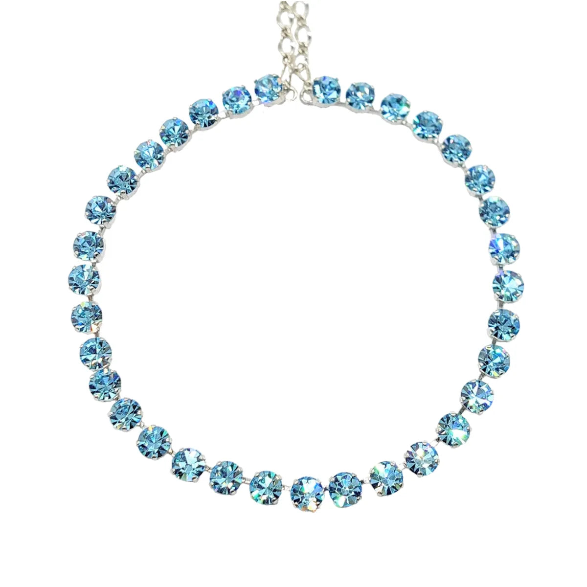 Single Row Swarovski Crystals Necklace - TCG London