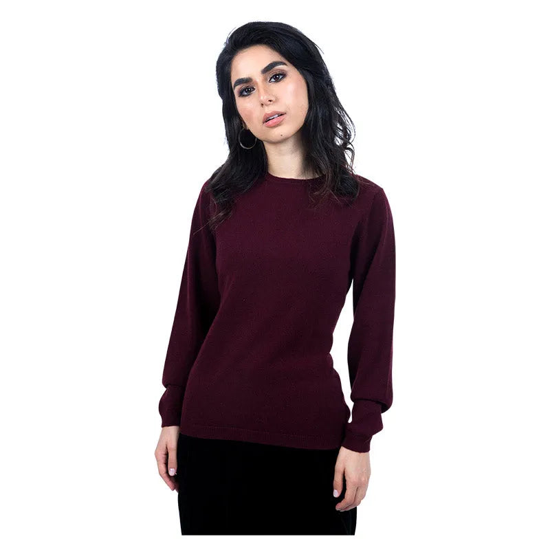 Classic Fit Round Neck Cashmere Jumper