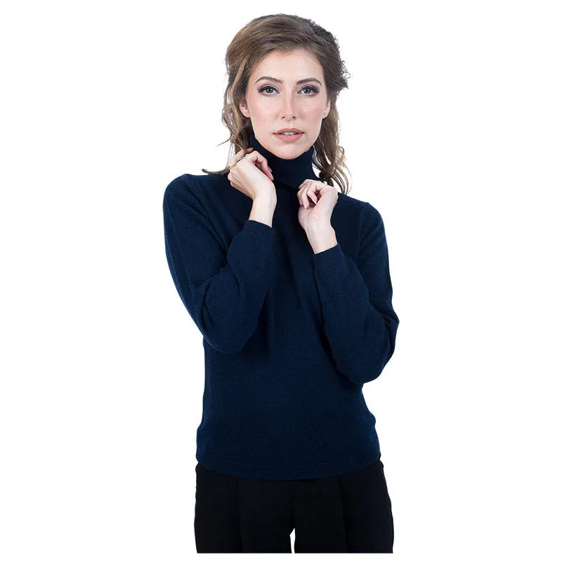 Classic Fit Roll Neck Cashmere Jumper