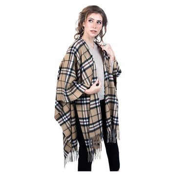 100% Pure Lambswool Tartan Capes - TCG London