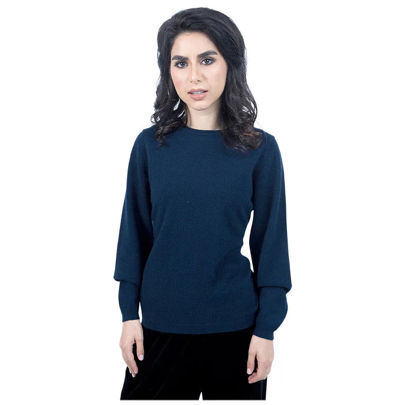 Classic Fit Round Neck Cashmere Jumper