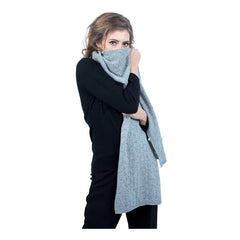 Scottish Cashmere Pointelle Knit Scarf - TCG London