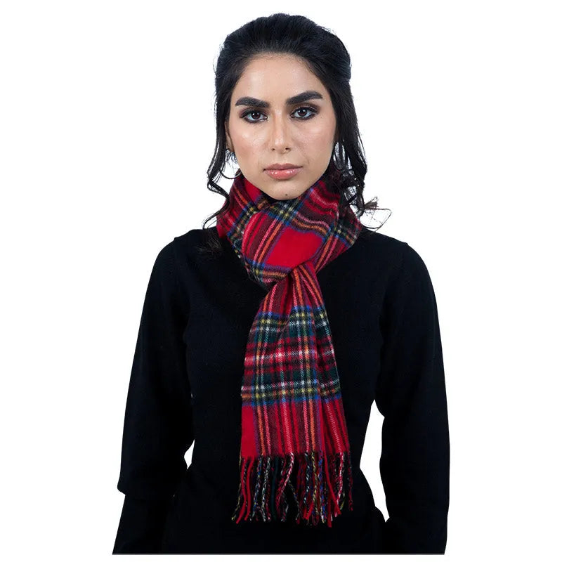 Scottish Cashmere Check Scarves - TCG London