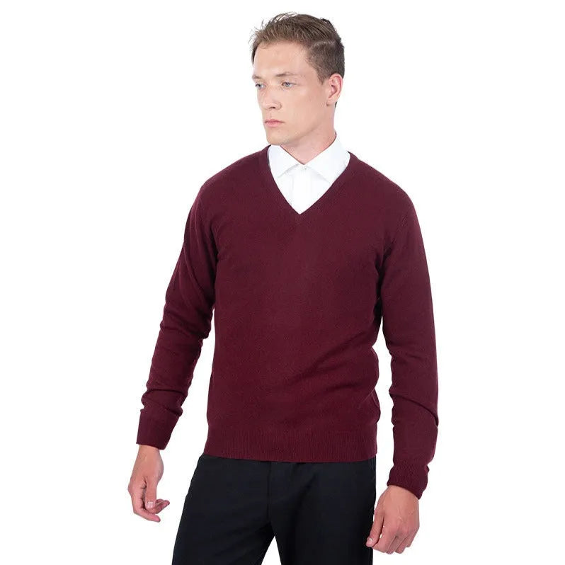 Classic Fit V-Neck Cashmere Jumper