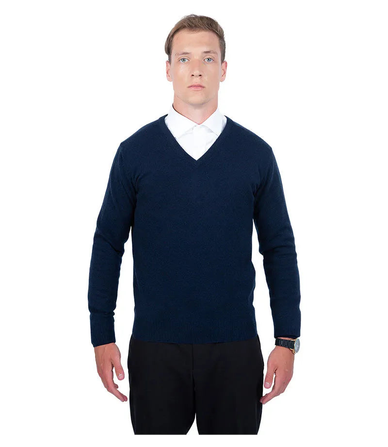 Classic Fit V-Neck Cashmere Jumper