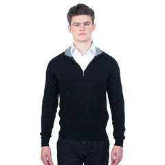 Classic Fit Zip Neck Cashmere Jumper