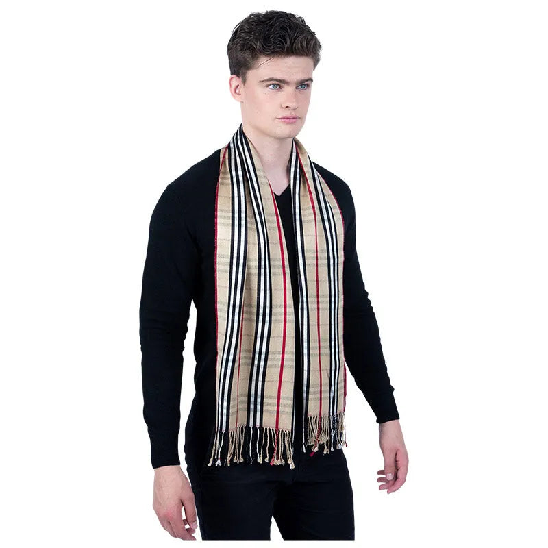 Camel Thomson Pashmina Scarf - TCG London