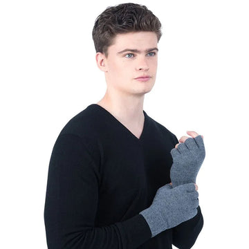 Scottish Cashmere Fingerless Gloves - TCG London