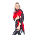 Red Lace Pure Pashmina Cashmere Shawl - TCG London