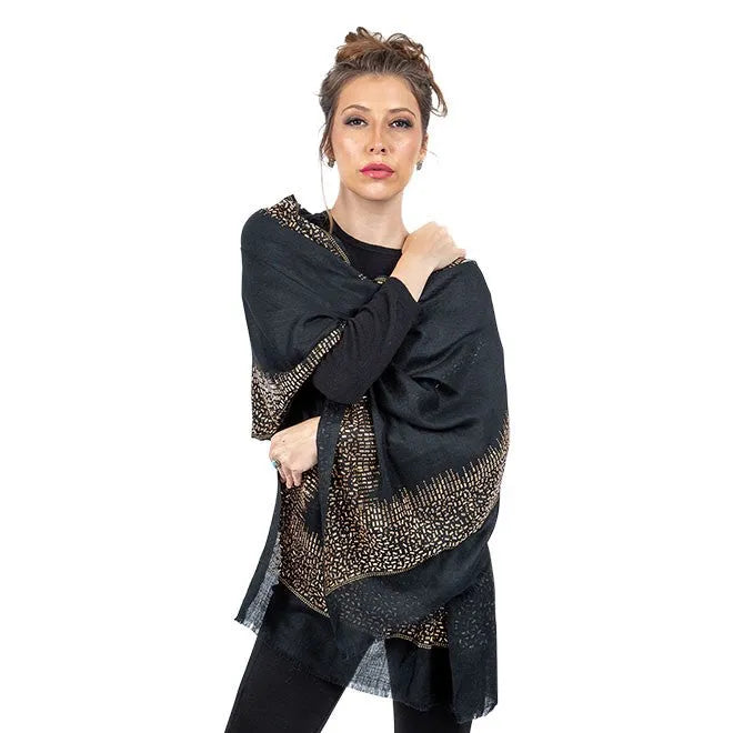 Luxury Pashmina Stole With Crystals