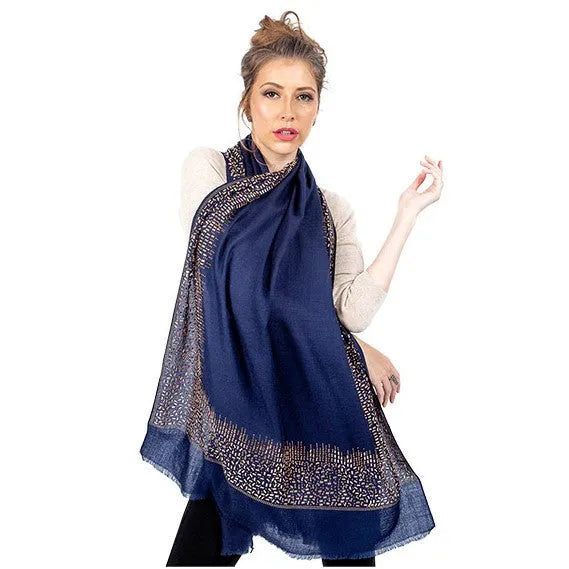 Luxury Pashmina Stole With Crystals