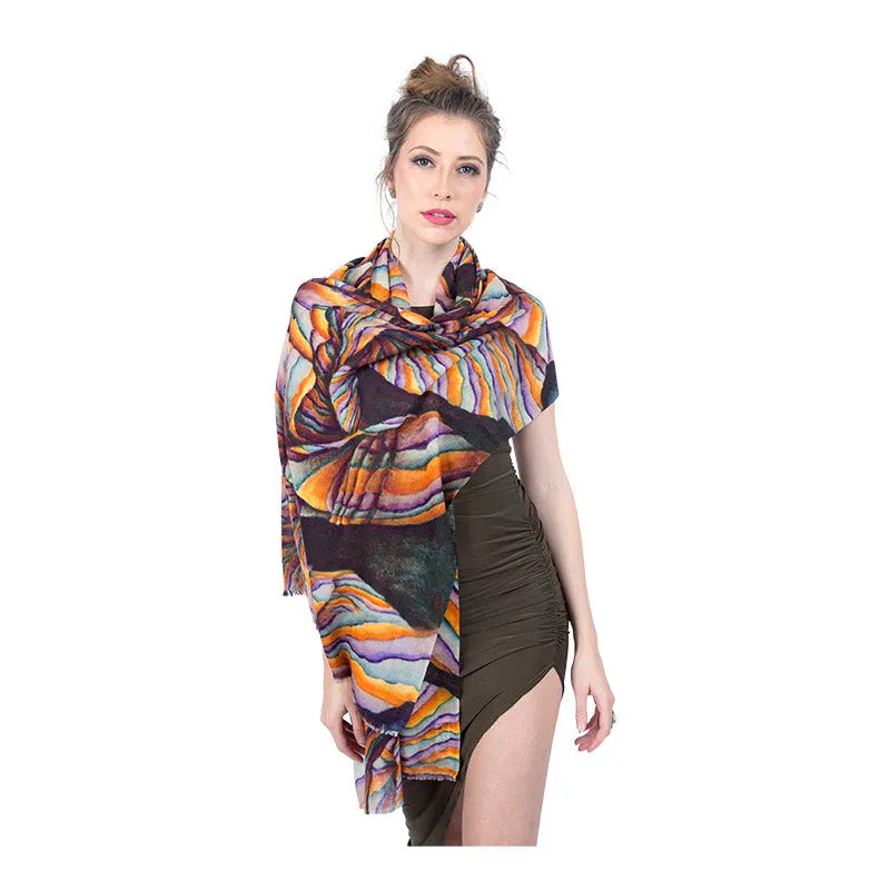 Luxury Printed Pashmina Stole - TCG London