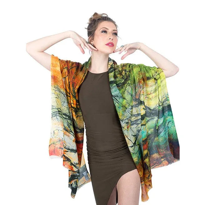 Multicolor Large Pashmina Printed Stole