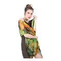 Yellow & Green Printed Pashmina Stole - TCG London