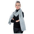 Large Lambswool and Silk Knitted Scarves - TCG London