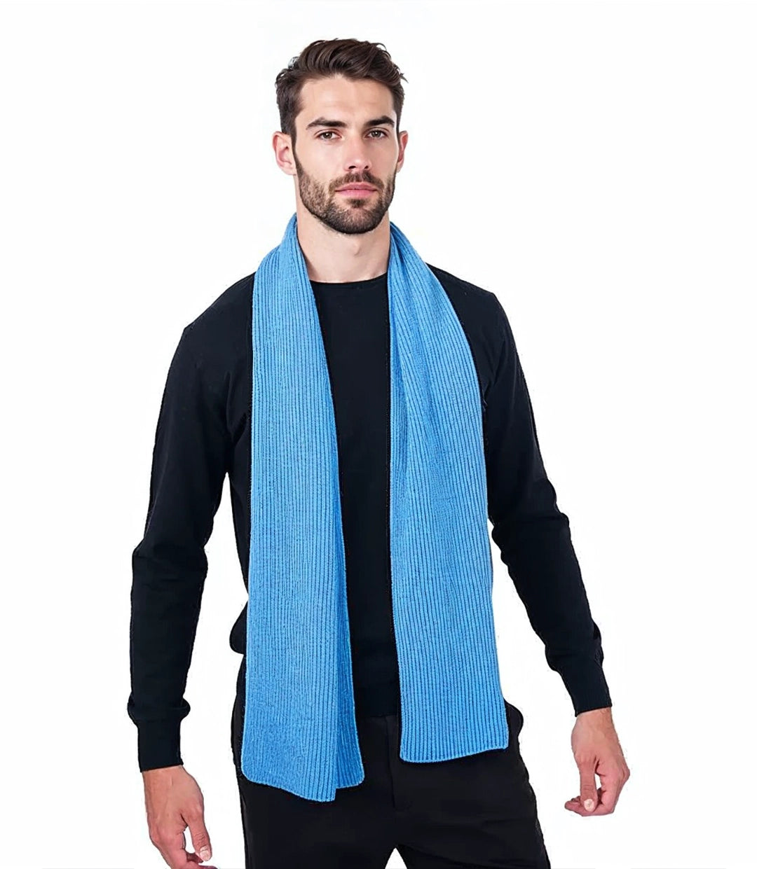 Scottish Cashmere Ribbed Scarves