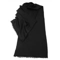 Black pashmina wool shawl