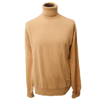 Loose Fit Cashmere Roll Neck Jumper With Turnback Cuffs