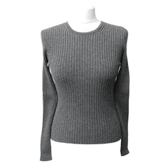 Cashmere Ribbed Round Neck Jumper