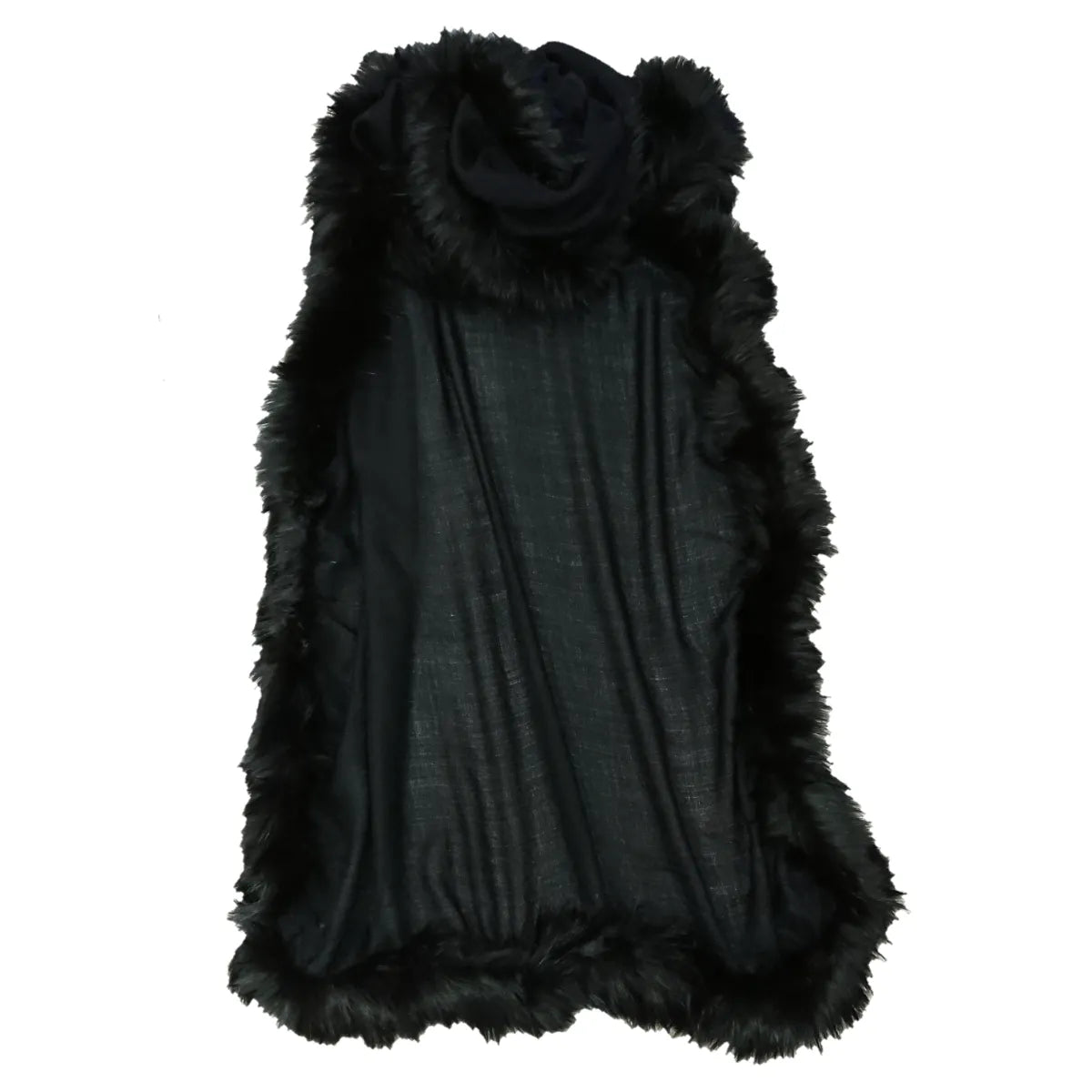 Pure Pashmina Cashmere Shawl with Fur Trim - TCG London