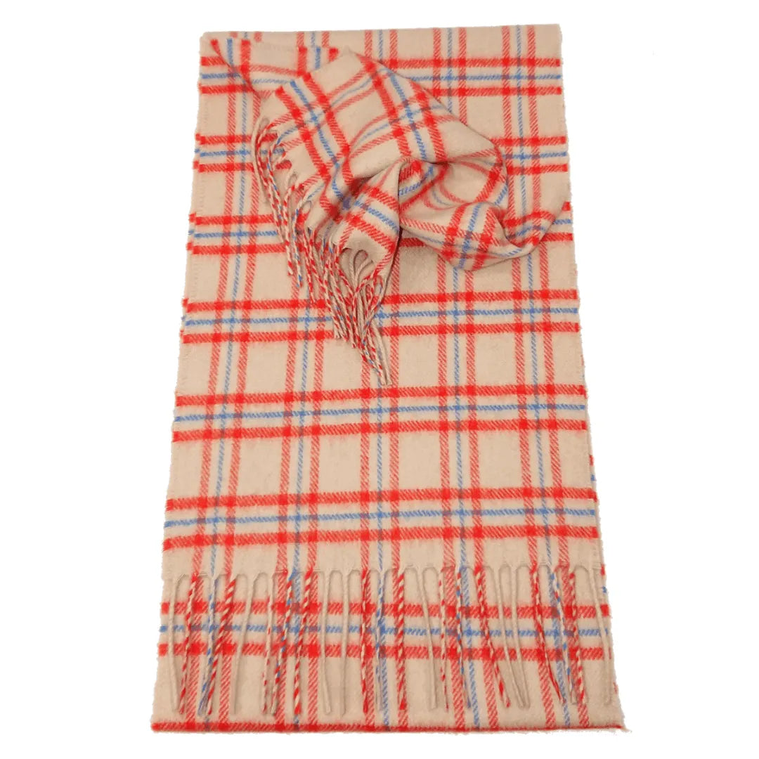 Scottish Cashmere Check Scarves - TCG London