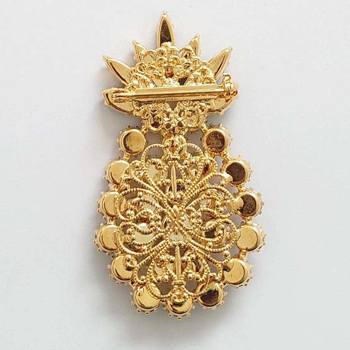 Swarovski Crystals Pineapple Brooch - TCG London