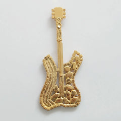 Swarovski Crystals Fender Guitar Brooch - TCG London