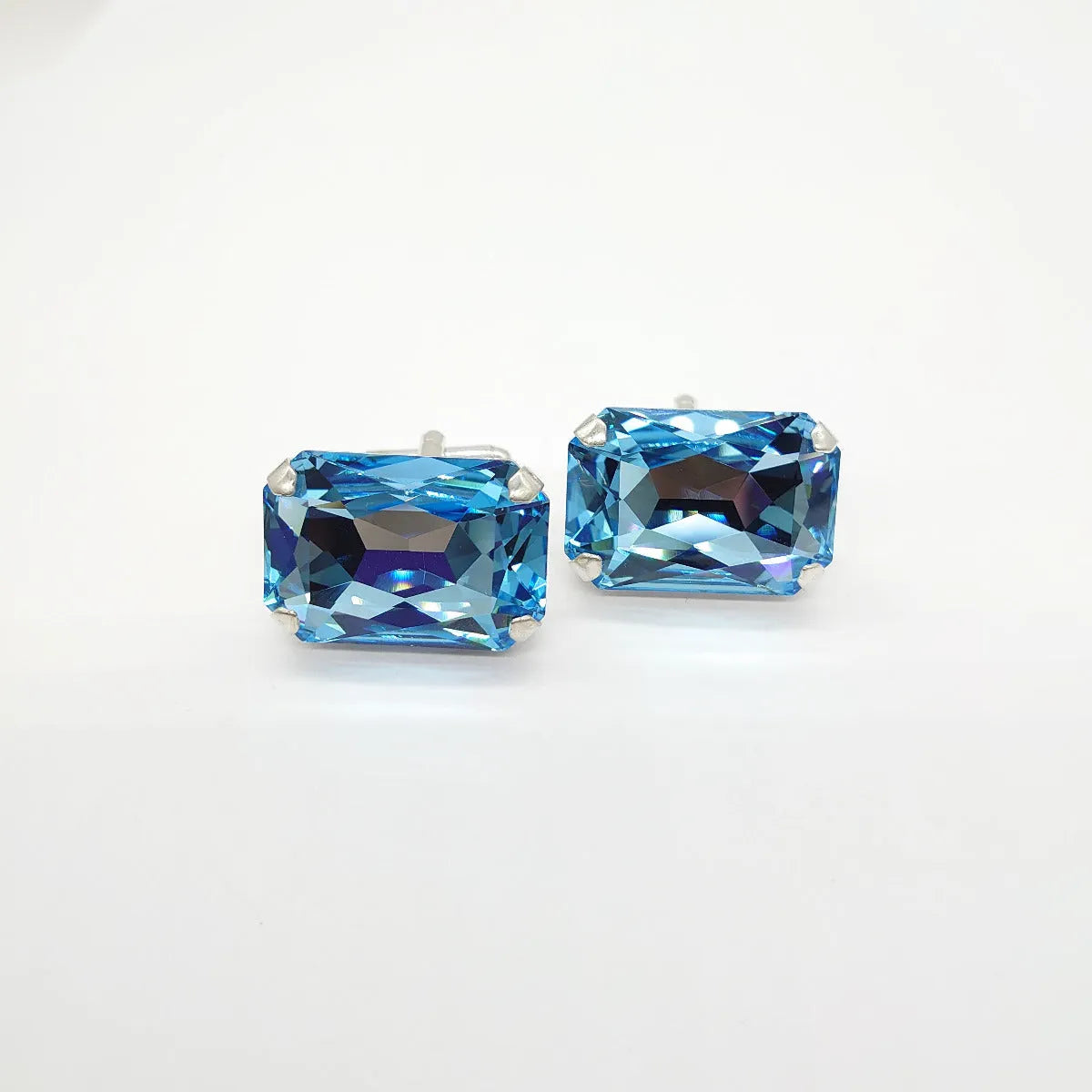 Swarovski Crystals Large Baguette Cufflinks