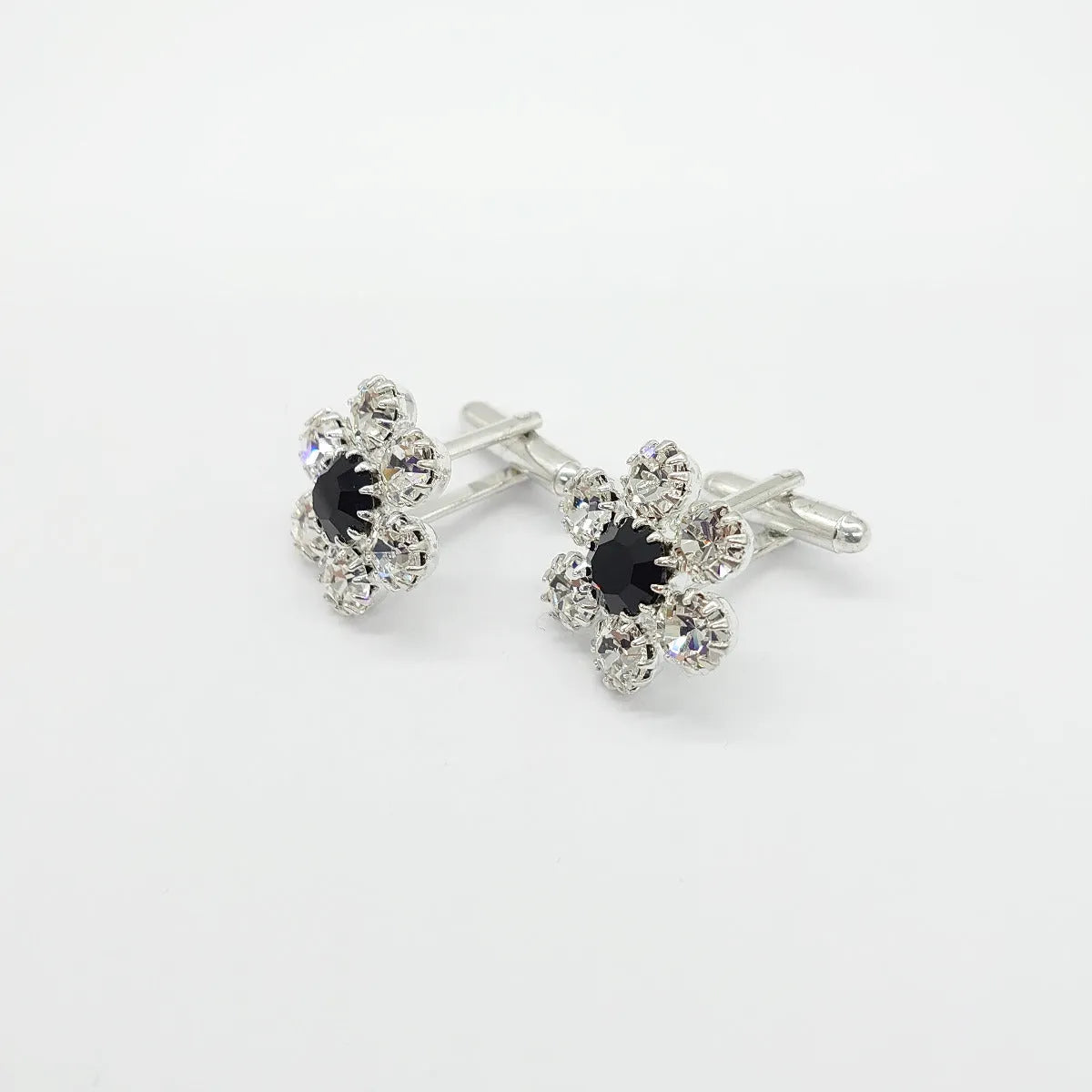 Swarovski Crystals Daisy Cufflinks - TCG London