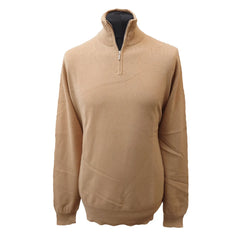 Relaxed Fit Cashmere Zip Neck Jumper