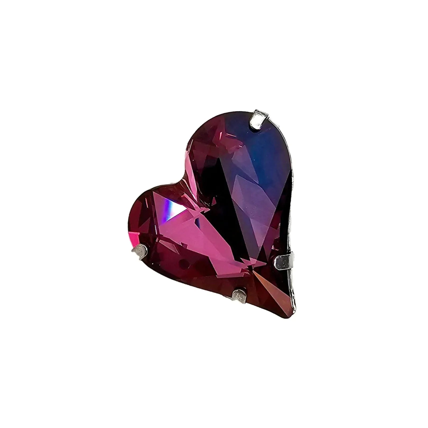 Swarovski Crystals Heart Lapel Brooch