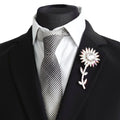 Swarovski Crystals Sparkling Flower Lapel Brooch - TCG London