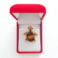 Swarovski Crystals Small Turtle Lapel Brooch - TCG London