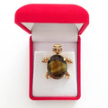 Swarovski Crystals Large Turtle Lapel Brooch - TCG London