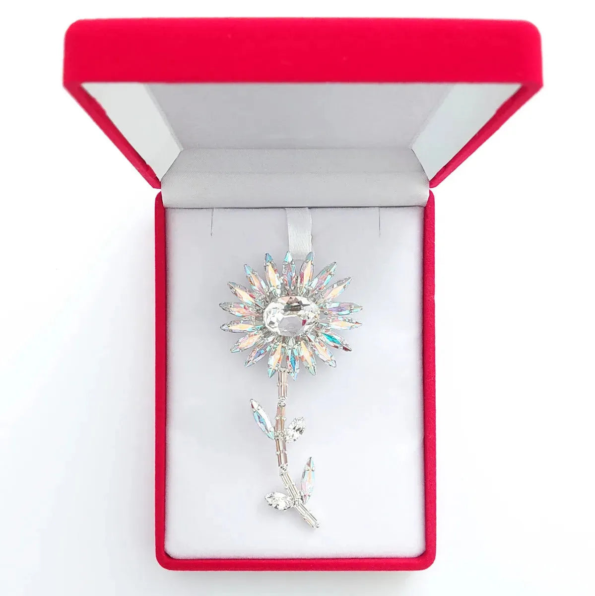 Swarovski Crystals Sparkling Flower Brooch - TCG London