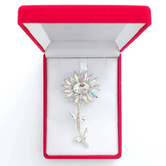 Swarovski Crystals Sparkling Flower Brooch - TCG London