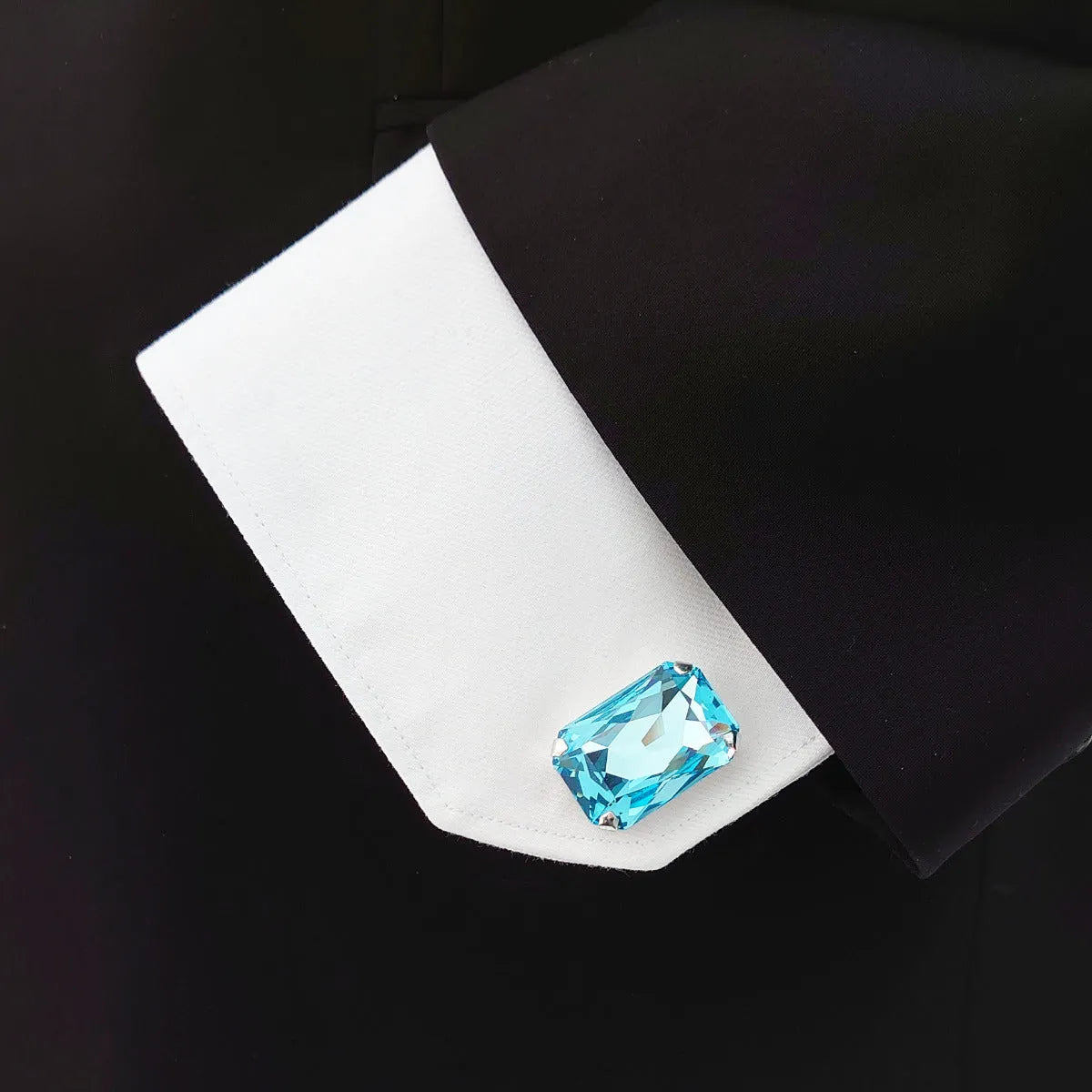 Swarovski Crystals Large Baguette Cufflinks