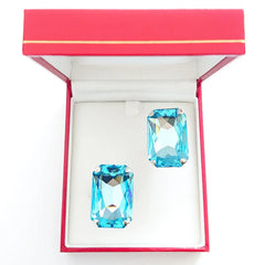 Swarovski Crystals Large Baguette Cufflinks