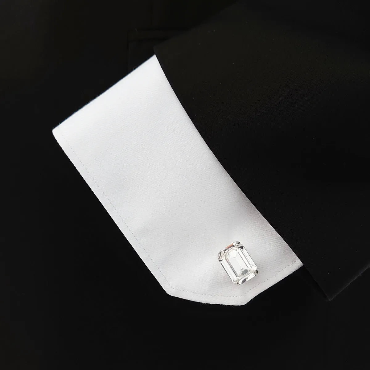 Swarovski Crystals Baguette Cufflinks