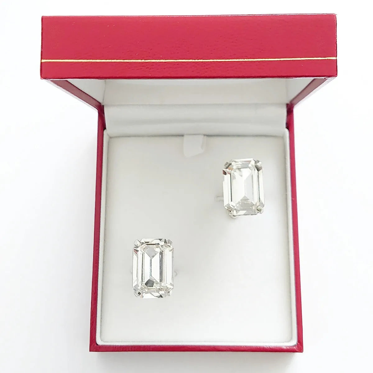 Swarovski Crystals Baguette Cufflinks