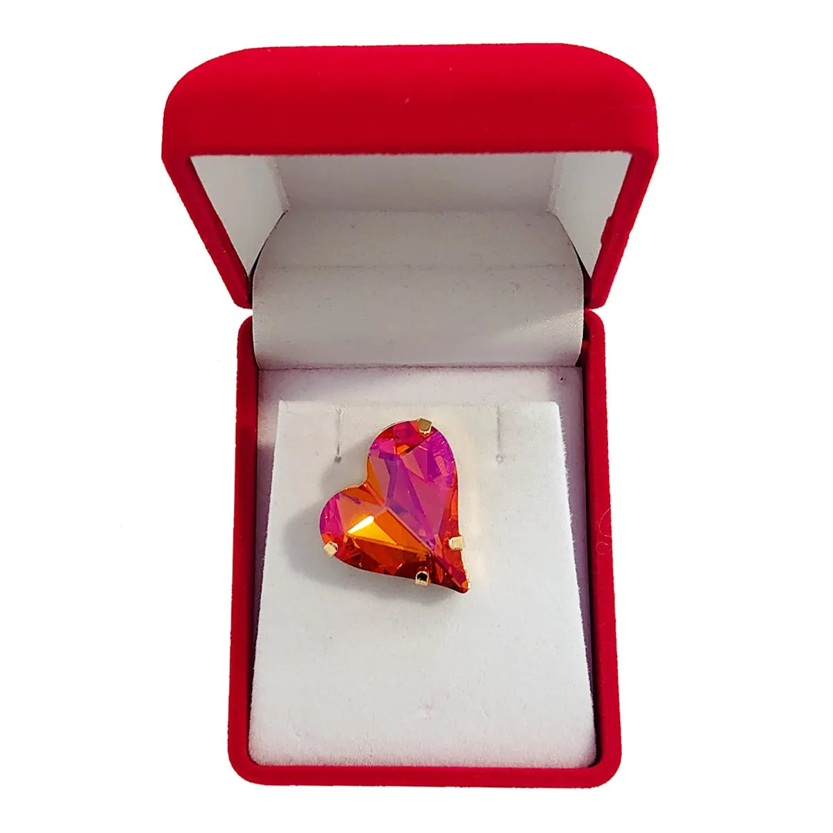 Swarovski Crystals Heart Brooch - TCG London