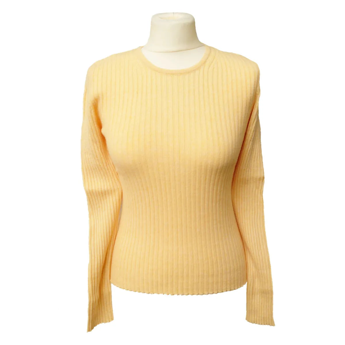 Cashmere Ribbed Round Neck Jumper