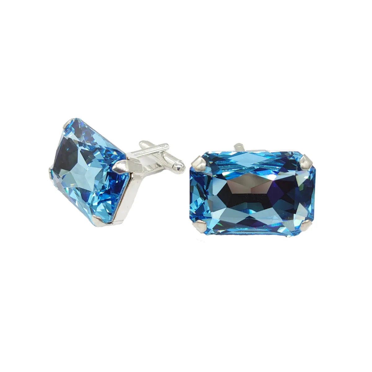 Swarovski Crystals Large Baguette Cufflinks