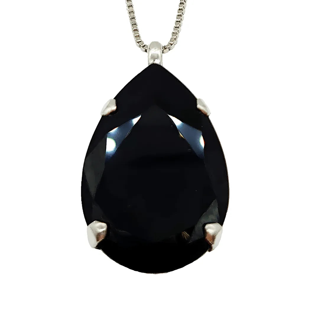 Large Swarovski Crystals Teardrop Pendant - TCG London